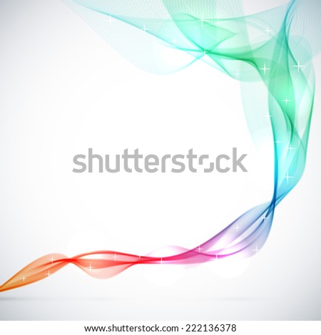 Abstract blue colored smoke background.