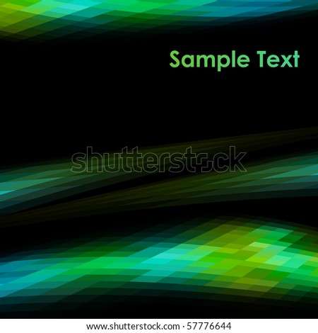 Abstract mosaic vector background with black copy space.