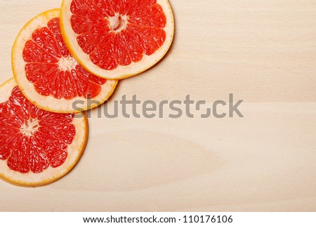 Red grapefruit background
