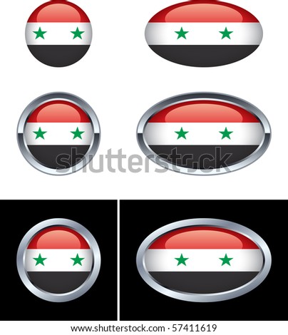 stock vector : Syrian Flag
