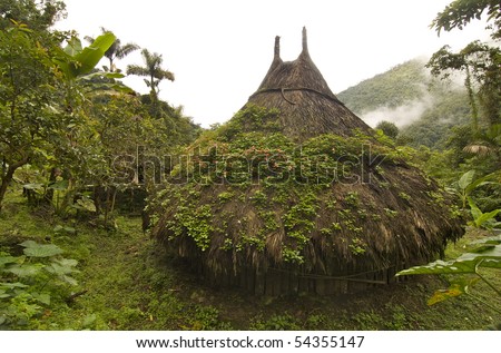 To get to Ciudad Perdida (The Lost City) in Colombia you must trek through the jungle for 6-days. This is an example of the type of structures found here.