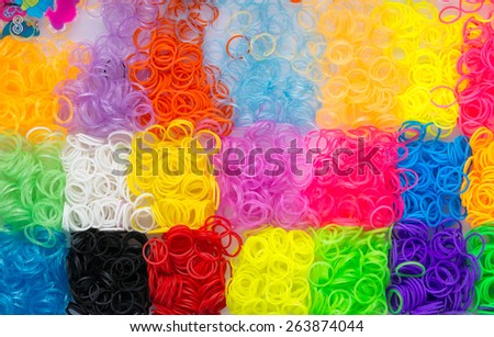 Rubber bands of different colors - new amazing activity for kids of different ages