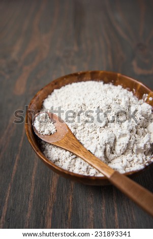 Food Grade Diatomaceous Earth in Bowl Ready for Use
