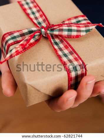 Pair of Hands Holding Present