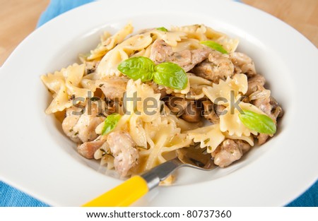 Chicken and Bowtie Pasta Dinner