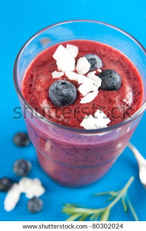 Mixed Berry Smoothie for 4th of July Party