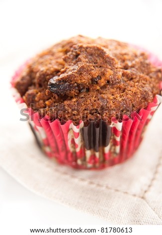Sugar-free, Gluten-free, Dairy-free Morning Glory Muffin with Carrots and Raisins