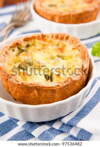Simple Eggs, Onions, and Cheese Mini Quiches