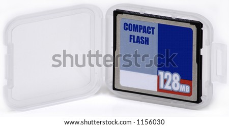 Compact Flash Card in Case