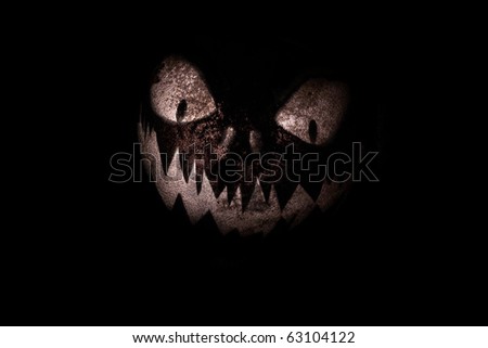 A scary smiling face