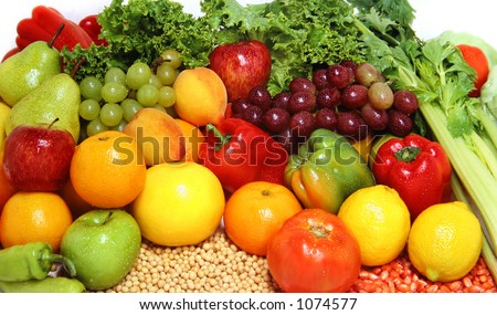 Fresh fruits and vegetables for a healthy and balanced diet. At my gallery more fruits and vegs