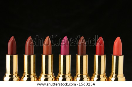 Several lipsticks for make up. IÂ´ve got more fashion images at my gallery