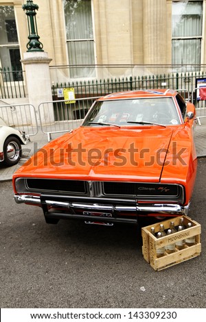LONDON - JUN 23 : collection car (from the movie James Bond) displayed at the \