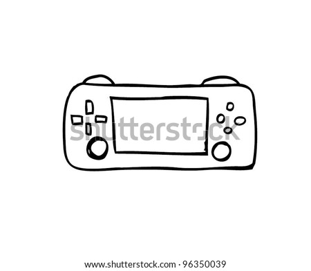 games console cartoon