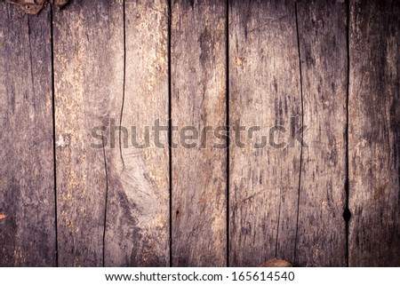 Weathered Textured Wood Background With Old Painting