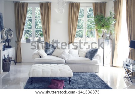 Big Sofa In Classic Interior