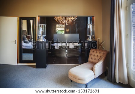 luxury hotel lounge room