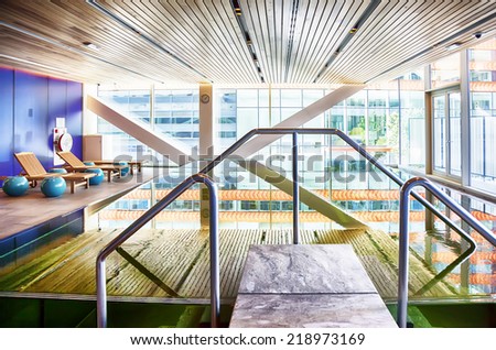 swimming pool in house sport club