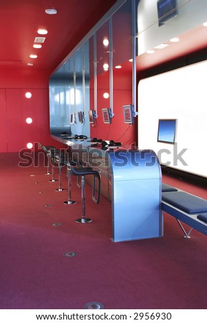 Interior Design Information on Interior Design In Internet Cafe Stock Photo 2956930   Shutterstock