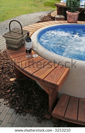 relaxation in luxury bubble bath