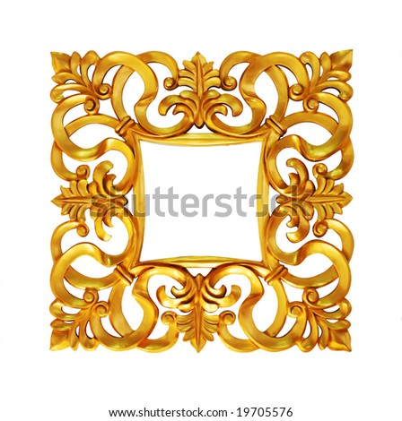 golden frame in exclusive designed form