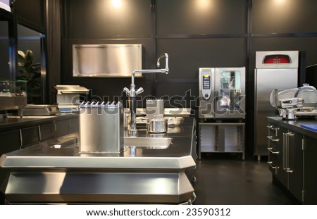 industrial new kitchen