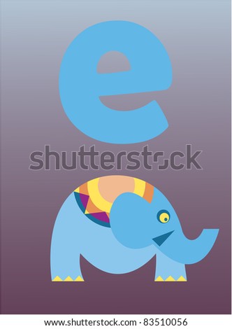 Animal Letter E