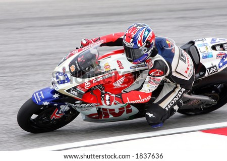 Australian Moto on Australian Motogp Rider Casey Stoner Of Honda Lcr Team  2006 Stock