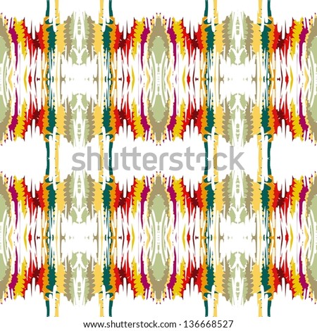Vertical movement of a artistic pattern swatch comprising of strokes, distortion and color harmony
