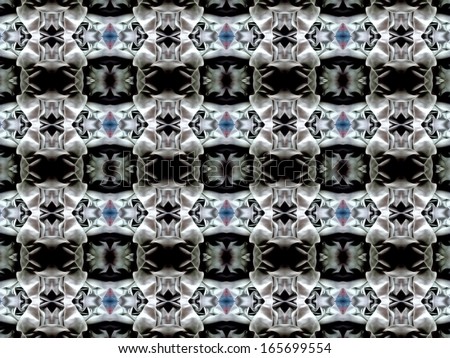 Realistic home textile pattern