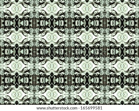 Complex pattern with shades of green