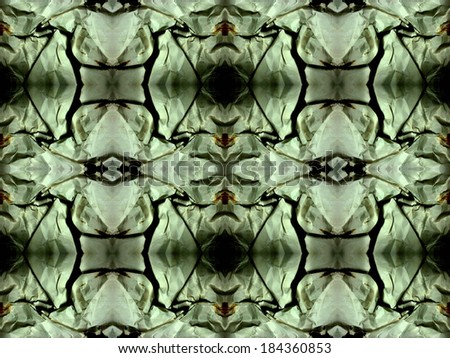 Pattern composition with  green vibe