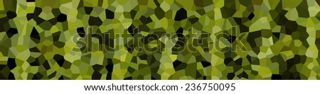 A panel of a textured surface with lively shades of green