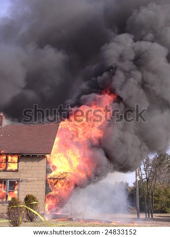 house burning