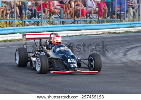 Kyiv, Ukraine - July 06 ,2013 : Formula one race of Ukraine Championship on Autodrom Chaika in Kyiv , Ukraine