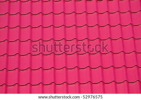 Red tile roof -  background