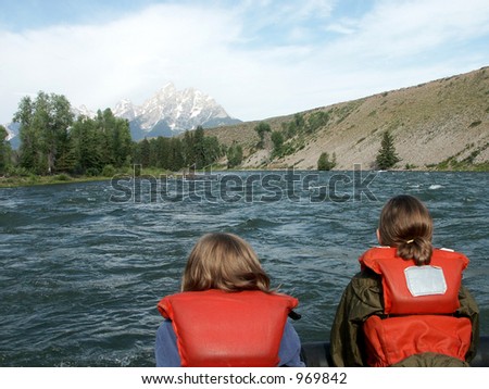 Scenic Snake River Float - children get a unique scenic view on the Grand Teton National Park Snake River float.