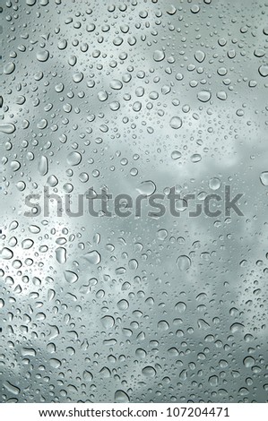 Blue Cooling  color Water Drop background