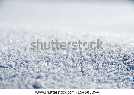 Untouched sparkling snow