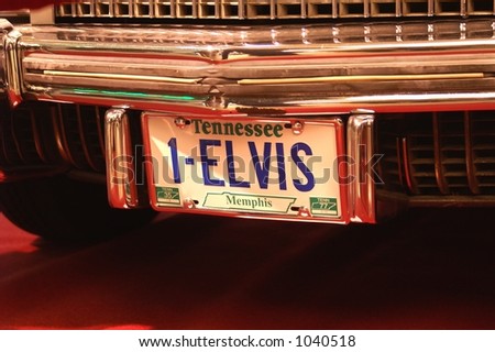stock photo Elvis last Cadillac