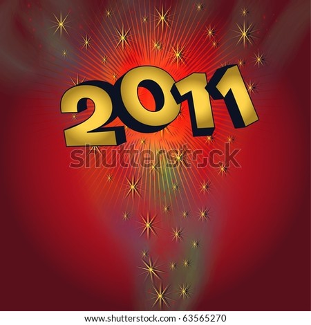 stock photo : 2011 happy new