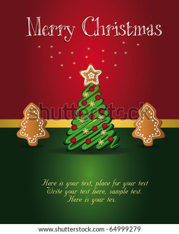 Christmas Card Templates on Stock Vector   Merry Christmas Cards Template Vector Congratulation