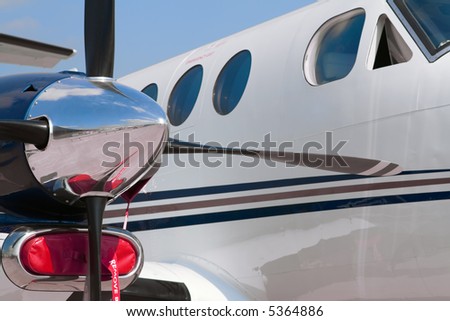 Aircraft with turbo-prop engine