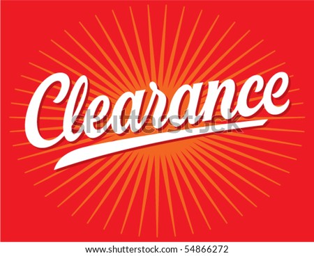 Clearance Sign Template