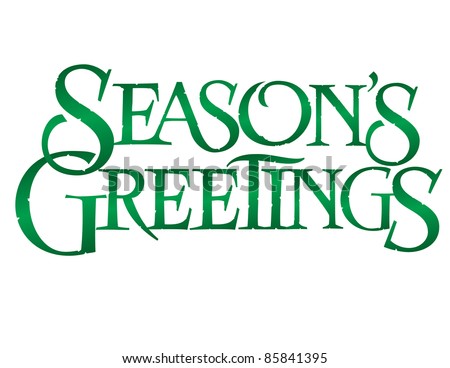 Classic Holiday Vector Lettering Series: Season\'s Greetings
