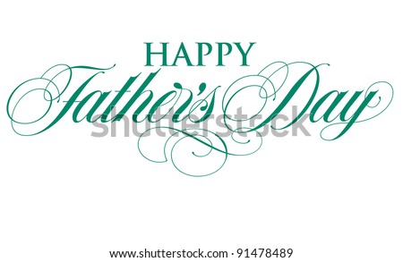Elegant Holiday Vector Lettering Series: Happy Father\'s Day
