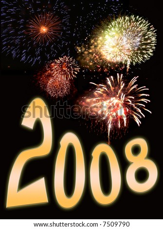 fireworks display background featuring text for new years eve