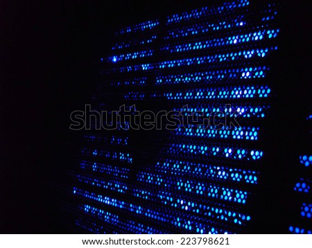 abstract technology background with blue glowing light