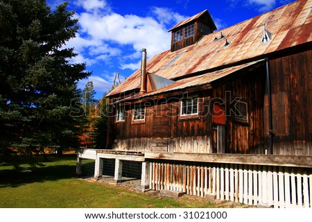 Rustic cabin high in the Rockies of Idaho