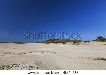 Arid landscape and drought